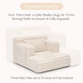 thumbnail image 3 of Delta Children Cozee Chaise Bedtime Lounger Chair, Oatmeal, 3 of 12