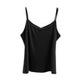 thumbnail image 4 of aidice Camisole for Women Sleeveless Crew Neck Pajama Strap Tanks Undershirts Summer Homewear Comfy Sleep Tops, 4 of 6
