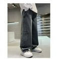 thumbnail image 4 of Boys Denim Pants Baggy Cargo Pants Stretch Elastic Waist with Pocket Loose Fit Pull-On Baby Boy Outfits 11-12 Years Boys Fashion, 4 of 7