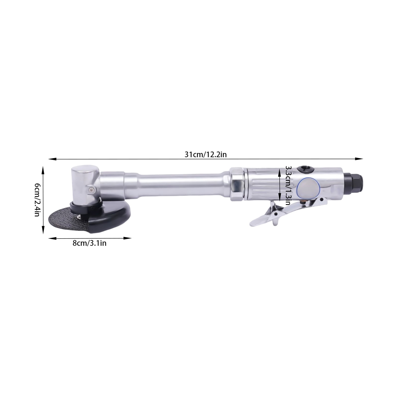 Angle Grinder, Long Handle Air Angle Grinding Cutter, Air Cutting Machine for Automobile Repair, Hardware Processing, Ship Repair, Injection Molding Processing
