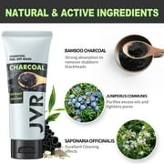 Blackhead Remover Mask, JVR 2 IN 1 Charcoal Peel Off Face Mask, Facial Mask Purifying and Deep Cleansing for All Skin Types 2.12 OZ
