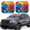 thumbnail image 1 of Fotbe Gaming Juego de 2 Piezas de Parasoles para Parabrisas | Bloqueador Solar para Auto | Accesorios Plegables para Protección Solar Interior-Medium, 1 of 6