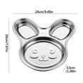 thumbnail image 3 of JGJJUGN Stainless Steel Divided Dining Tray, Cute Car-Shaped Meal Plate, Rustproof Compartmentalized Dish, Lightweight Tableware for Home, Picnics, Camping, Dishwasher Safe, Easy to Clean, 3 of 3
