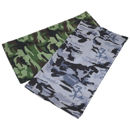 Kitandove Neck Gaiter Camouflage Light Gray 2Set 17.68X9.43X0.08in for Outdoor Activities