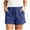 Blue, variant on Women's Shorts with Pockets Summer Drawstring Elastic Waist Wide Leg Shorts Lounge Casual Comfortable Shorts (2XL, Blue)