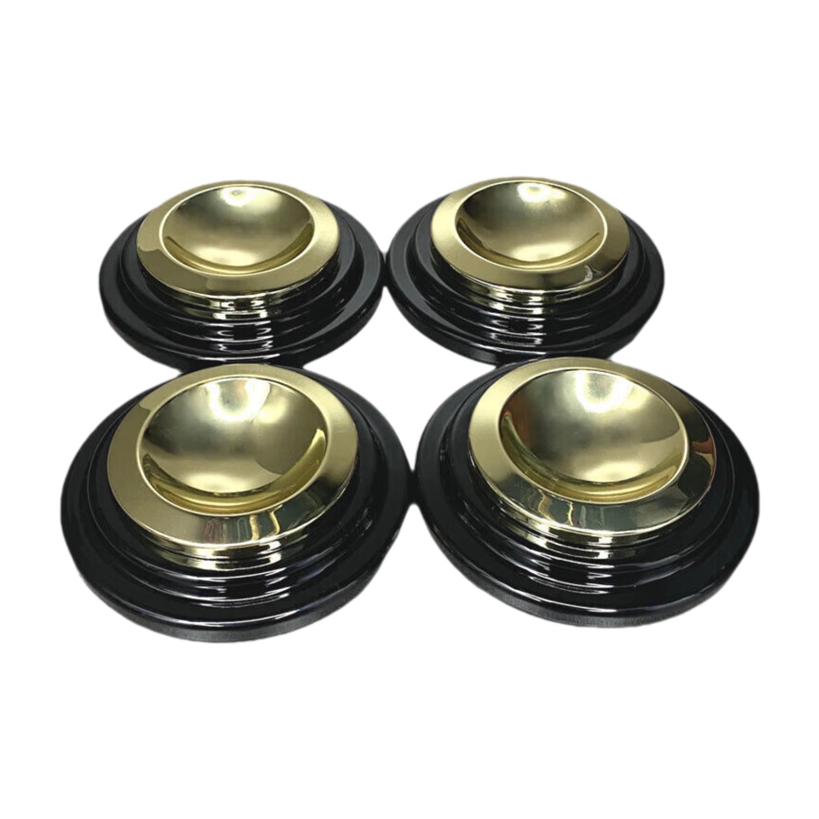 4 Pack Piano Casters Piano Caster Cups Metal Rubber Bottom Grand Piano Floor Protectors for Concert Home Use