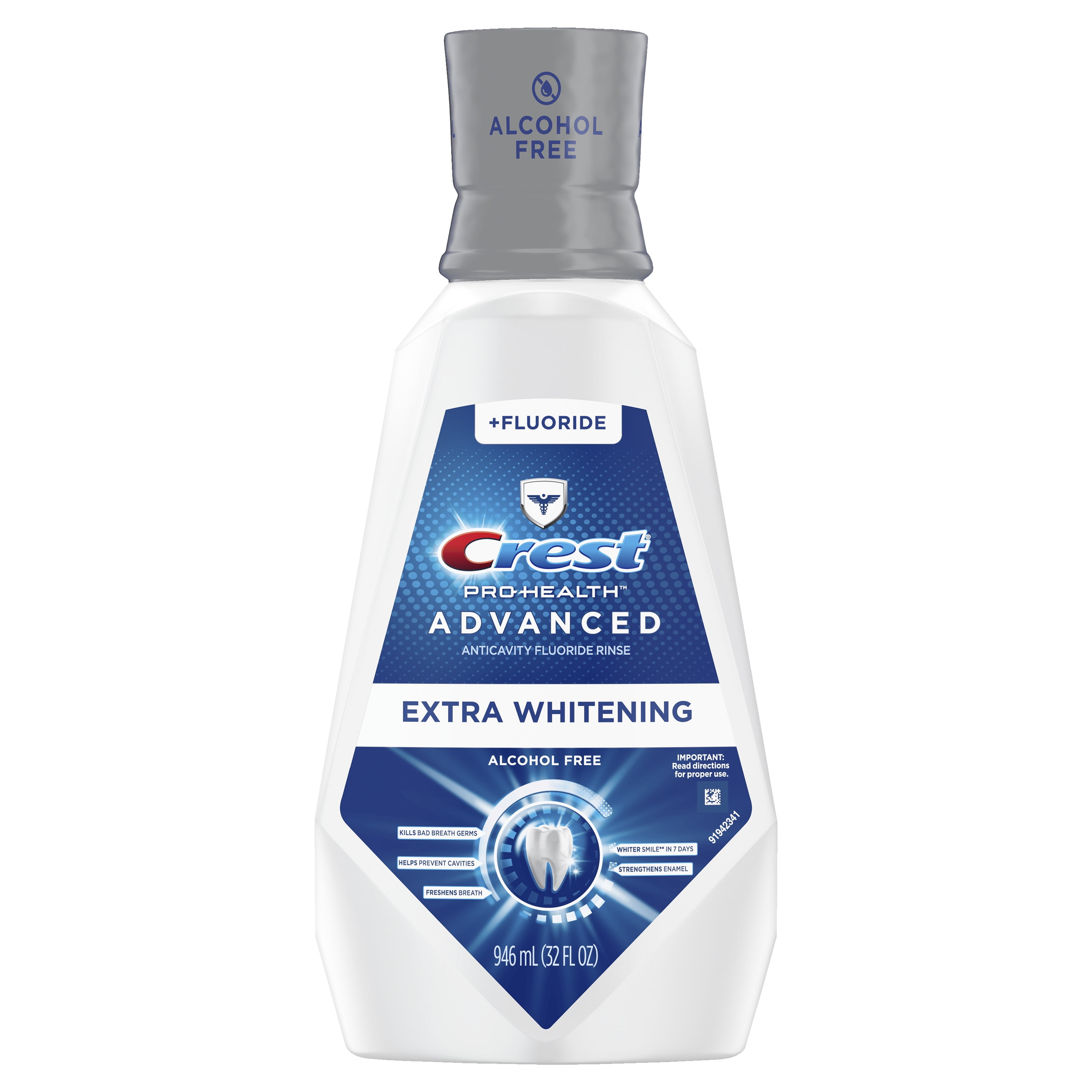Crest Pro Health Advanced Mouthwash, Alcohol Free, Mint, 32 fl oz