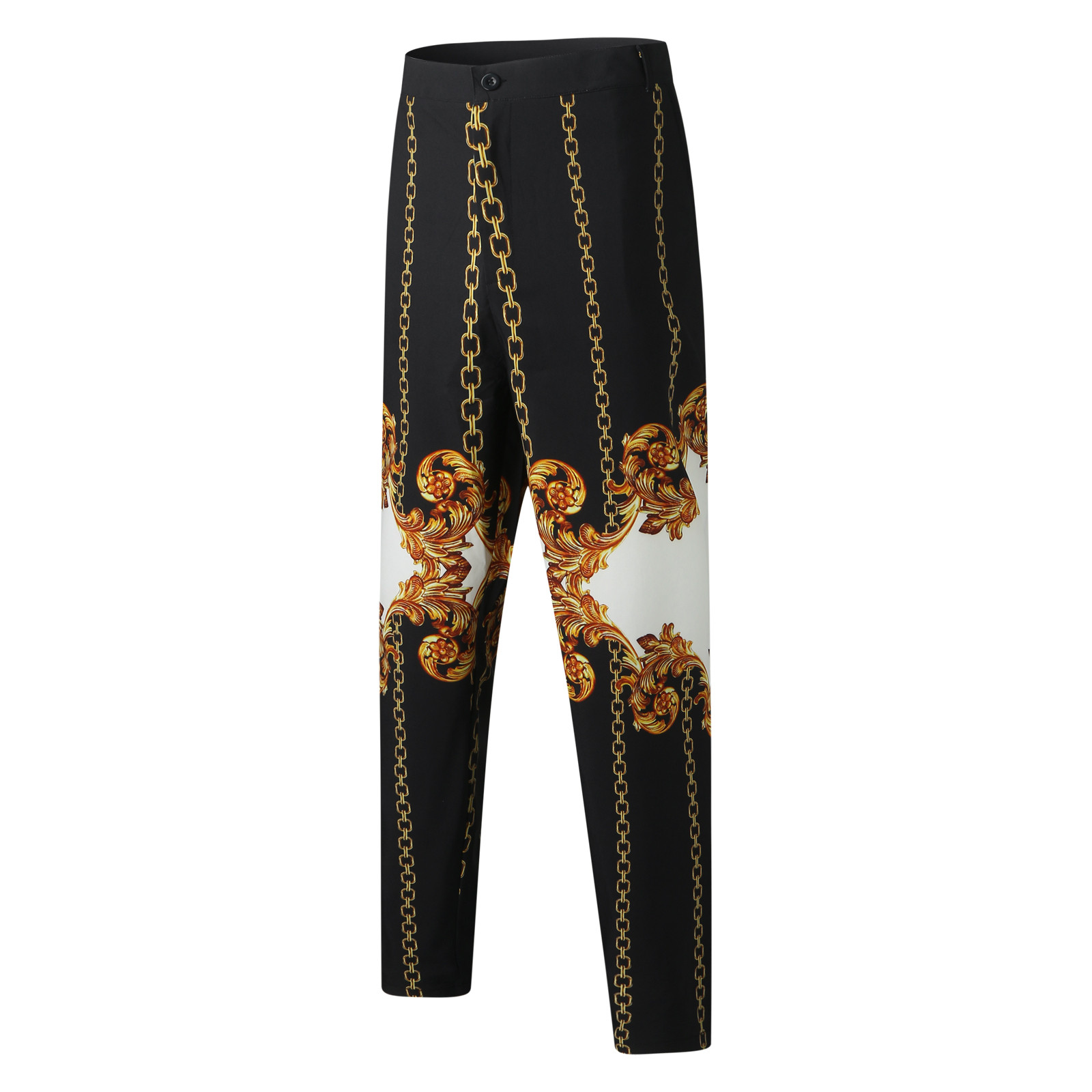 Versace Jeans Couture CHAIN - Trousers - plum/crimson/light red - Zalando.de