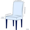 thumbnail image 5 of Subrtex Stretch Textured Grain Dining Chair Slipcover (Set of 4, Chocolate), 5 of 7