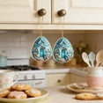 thumbnail image 2 of Cinvoph 2pcs Easter Egg Ornaments, Spring Mini Tree Hanging Decorations, Outdoor & Indoor Easter Home Decor 2.5x3 in, 2 of 6