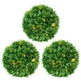 thumbnail image 2 of Northlight Solar Lighted Artificial Eugenia Topiary Spheres -  7" - Set of 3 - Warm White Lights, 2 of 7