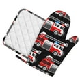 thumbnail image 2 of Kll Fire And Rescue Truck Oven Gloves And Pot Holders Grill Gloves - Oven Gloves And Pot Holders, Non-Slip Cooking Gloves With Recycled Pads, 2 of 9