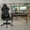 Gray, variant on BizChair Black Gaming Desk and Gray/Black Reclining Gaming Chair Set with Cup Holder, Headphone Hook & 2 Wire Management Holes