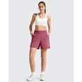 thumbnail image 3 of G4Free Chillwhisp Athletic Shorts for Women 4" - High Waist Lightweight Casual Running Shorts Built-in Liner with Pockets, 3 of 7