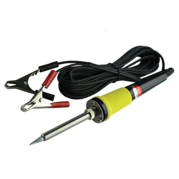 12V Portable Soldering Iron -40W with Alligator Clip Slim Handle Ideal for Electronics DIY Projects Pipemans