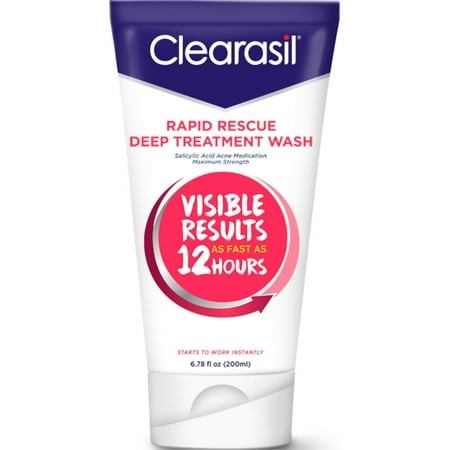 Clearasil Rapid Rescue Deep Treatment Wash, 6.78 Ozs
