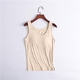 thumbnail image 4 of yunLCZ Square Neck Tank Top Womens Tank Tops With In Bra Summer Basic Padded Yoga Shirt Shelf Bras Workout Camisole Casual Undershirt Summer Sleeveless Tops, 4 of 4