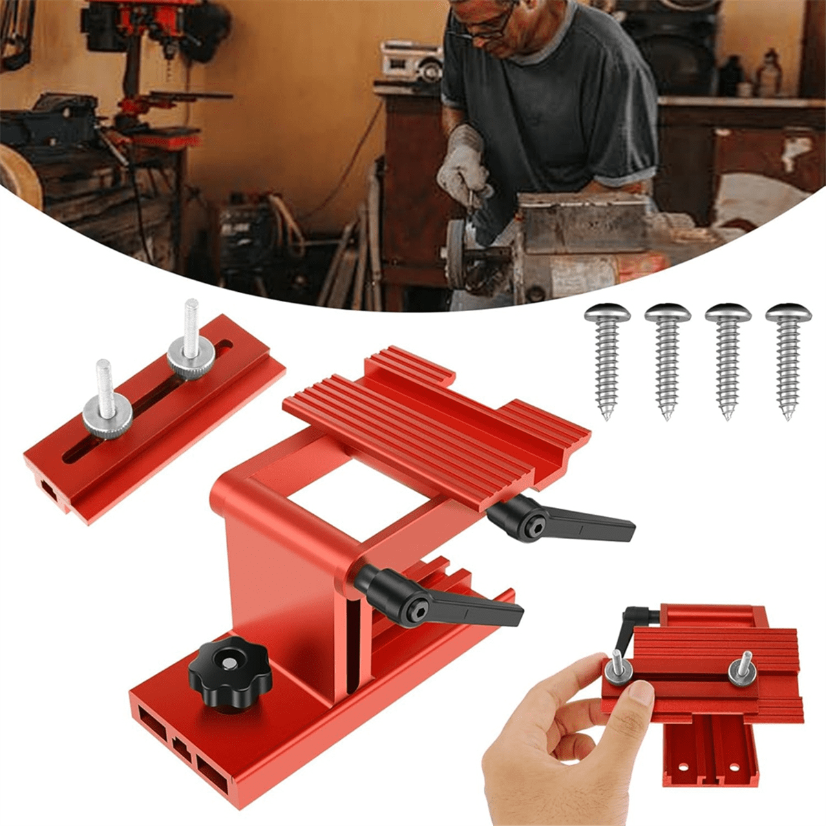TOP! Sharpening Tool Rest Jig, Bench Grinder Knife Sharpener Jig,for 6/8inch Diameter