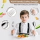 thumbnail image 3 of Juego de utensilios para comer Dehov para niños pequeños, 12 piezas, acero inoxidable apto para uso, 3 of 8