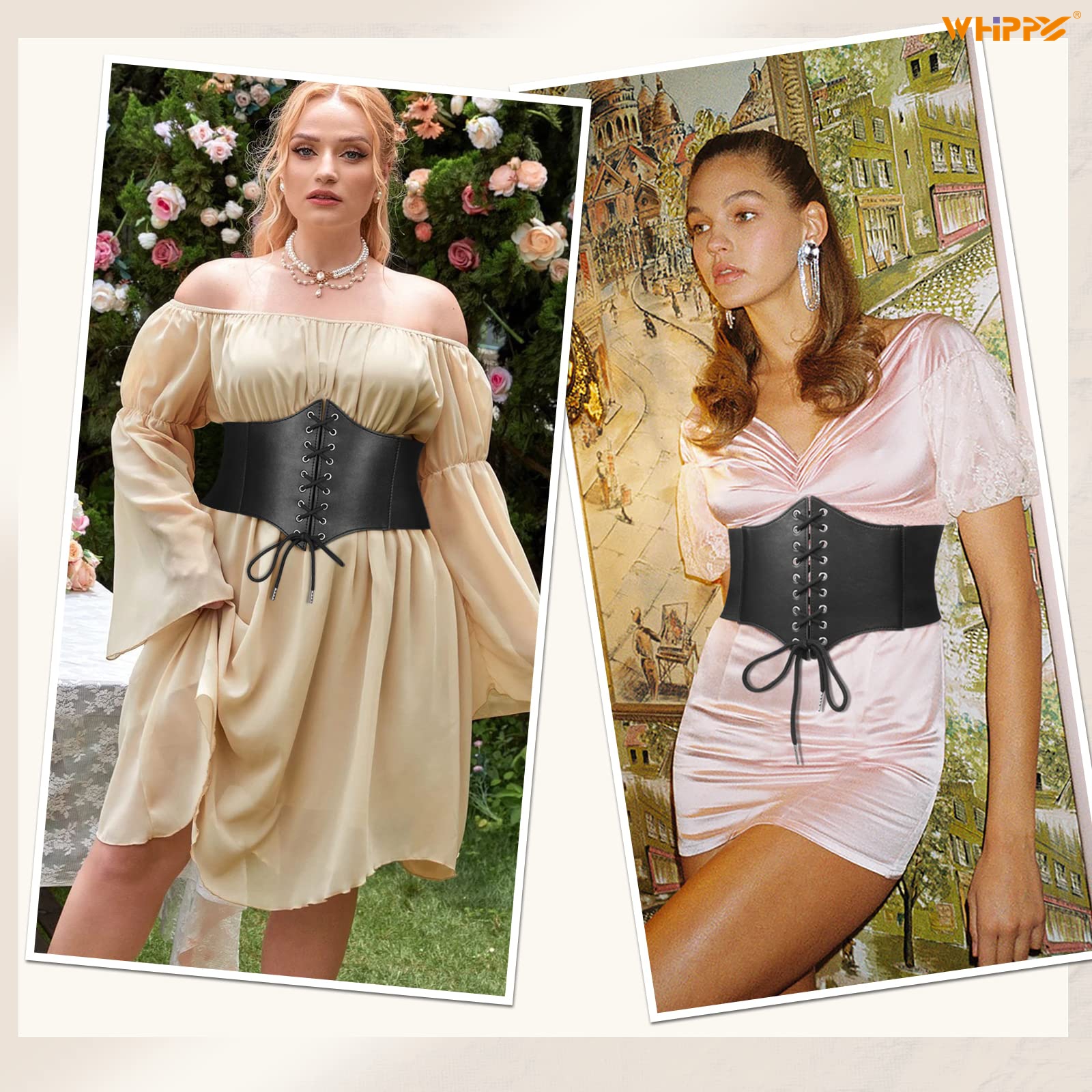 Whippy Women's Lace-Up Corset Waist Belt photo 4