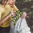 thumbnail image 5 of FORMRS 13-13.3 inch Laptop Sleeve Case Soft Carrying Quilted Computer Bag Cover, Green Flower Pattern, 5 of 7