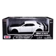 thumbnail image 1 of 2018 Dodge Challenger Srt Hellcat Widebody Blanco Con Capucha Negra 1/24 Modelo De Coche Fundido A Presión Por Motormax 79350, 1 of 1