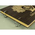 thumbnail image 2 of Personalised Guest Book Rustic Wood Wooden Wedding Engraved Bride & Groom Advice Book, 2 of 2