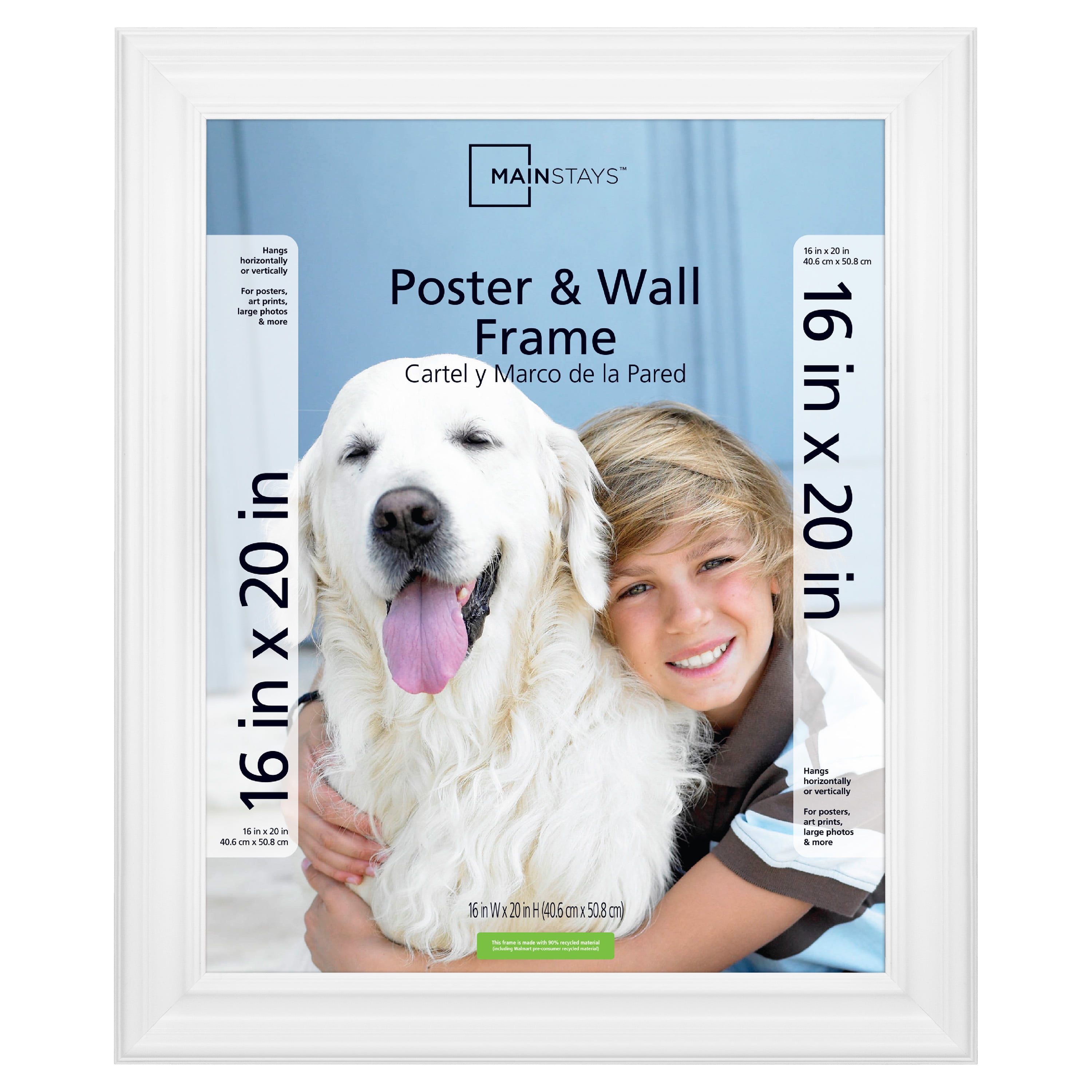 16 x 20 Frames by Mail 820A-RM-1620 White Picture Frame 
