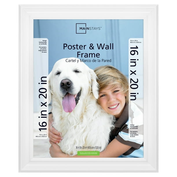 Mainstays 16x20" White Poster and Picture Frame