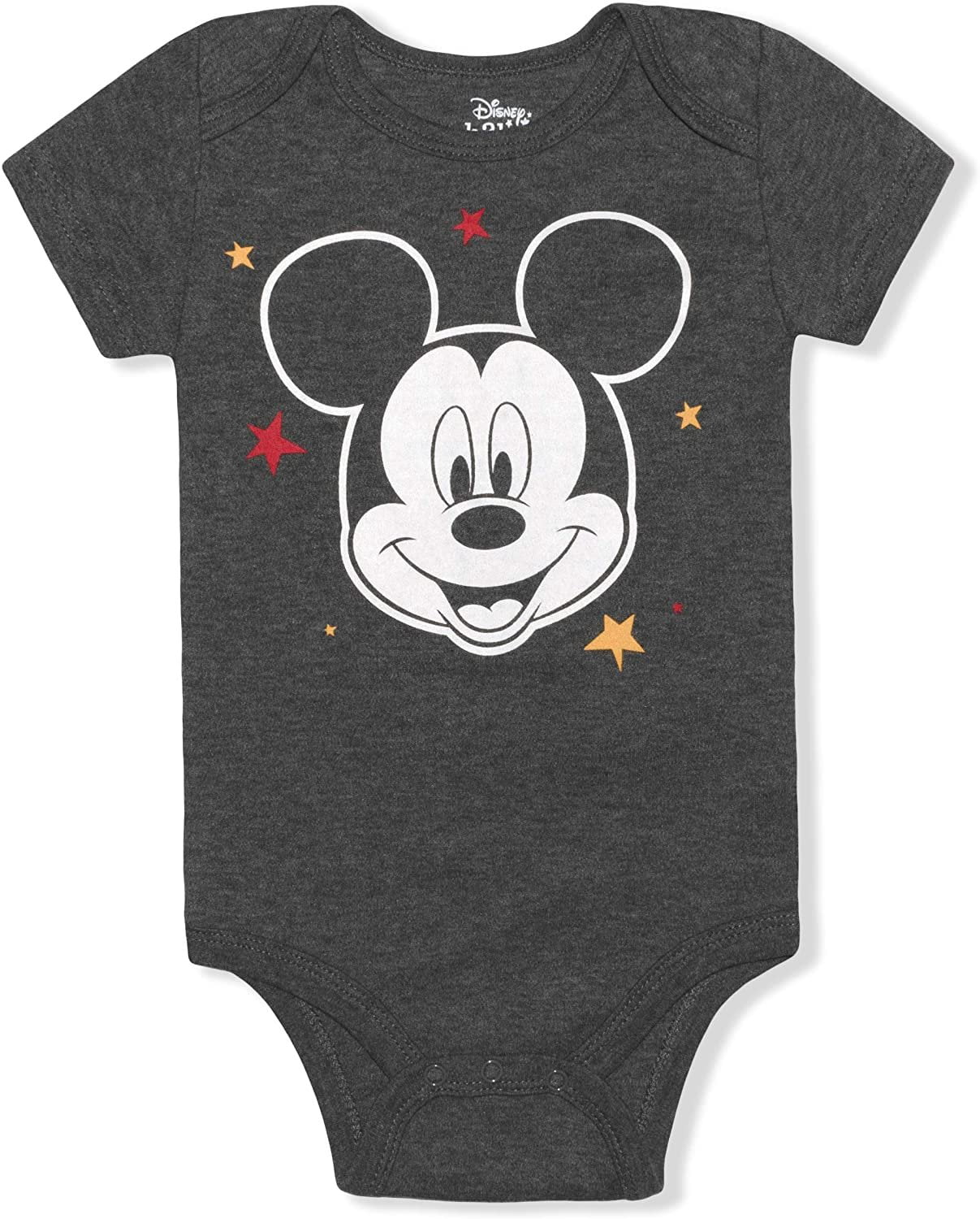 Disney Boy's 5-Pack Mickey Mouse Short Sleeve Bodysuit Creeper