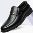 thumbnail image 2 of Zapatos de cuero de talla grande, zapatos casuales de negocios de moda coreana, zapatos formales de cuero transpirable, zapatos de cuero sin cordones de moda para hombres, 2 of 6