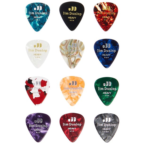 Paquete variado de púas para guitarra Jim Dunlop PVP107 Heavy Celuloid