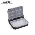 thumbnail image 3 of Leo Large ABS Fishing Tackle Accessory Box - Semi-Automatic Open/Close Design, 8+ (1-4) Customizable Compartments, 9.5x12x3.3cm, 127g - Versatile Storage Case for Fishing Gear with DIY Dividers, 3 of 6