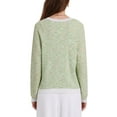 thumbnail image 3 of INSPIRE CHIC Women's Elegant Cardigan Sweaters Spring Fall Long Sleeve Knit Ribbed Jacket L Light Green, 3 of 4