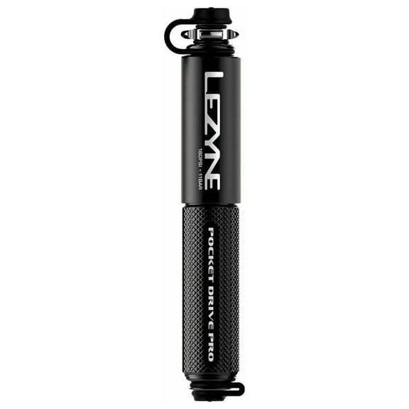 Lezyne Pocket Drive Pro Hand Pump, Matte Black / Black
