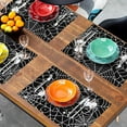 thumbnail image 5 of Halloween Placemats 12×18 Inches Set of 4 Spiders Black White Spiderweb Seasonal Holiday Indoor Kitchen Dining Table Place Mats for Home Party Decoration, 5 of 5