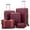 Red-Expandable, variant on Concepten 5-Piece Expandable Hardshell Luggage Set with Spinner Wheels and TSA Lock(20"Carry-on and 24" Travel Suitcase、28"Checked Luggage) Suitable for Business and Family Travel