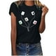 thumbnail image 1 of Camisetas con estampado de letras y cuello redondo de verano para mujer, blusas femeninas cómodas y elegantes, Tops OAVQHLG3B Store  lin121212, 1 of 5