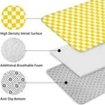 thumbnail image 5 of Yellow and White Checkered Pattern Bathroom Rugs Sets 3 Piece,Toilet Cover Set,Absorbent Non Slip Bathroom Mats Sets with U-Shaped Contour Rug Toilet Rug Set, 5 of 5