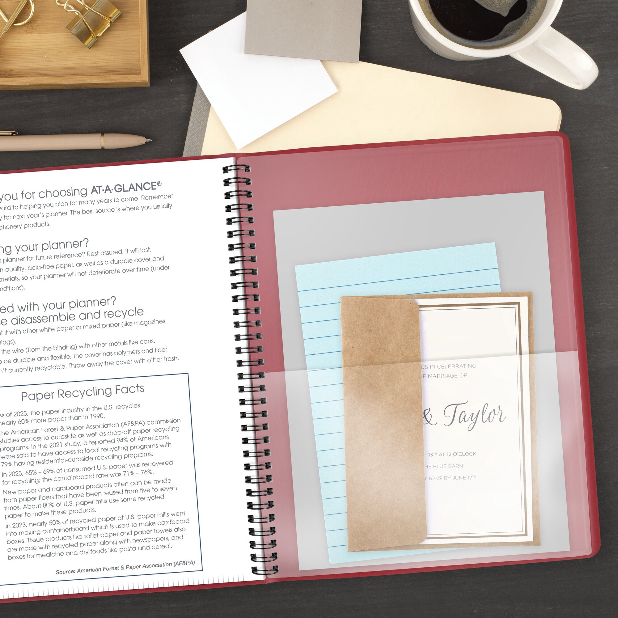 AT-A-GLANCE 2027 Weekly Appointment Book Planner Red Large 8 14 x 11 - Weekly