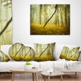 thumbnail image 4 of Designart Forest with Yellow Flowers - Landscape Photography Throw Pillow - 12x20, 4 of 5