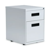 Alera 2 Drawers Vertical Lockable Filing Cabinet, Light Gray