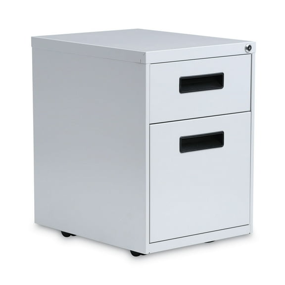 Alera 2 Drawers Vertical Lockable Filing Cabinet, Light Gray