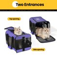 thumbnail image 5 of Conlun Cat Carrier,Foldable Soft-Sided Large Cat Carrier,Airline Approved Cat Carriers With Safety Leash,Comfort for Cat Travel Carrier,Purple, 5 of 9