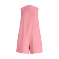 thumbnail image 6 of Bloomae Womens Casual Rompers Overalls Shorts Summer Sleeveless V Neck One Piece Jumpsuits Loose Fit Casual Wide Leg Shorts Outfits with Pocket, 6 of 7