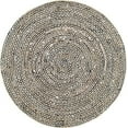 thumbnail image 2 of Natural Jute Rug with Black and White Cotton – Handwoven, Durable, Stylish Area Rug for Modern Home Décor Size - 10 x 10 Feet Round (300 cm x 300 cm), 2 of 5