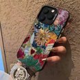 thumbnail image 3 of Retro Sun Planet Cocktail Phone Case for IPhone 16 15 14 13 12 11 Pro Max X XR XSMAX Plus Anti Fall Matte Back Cover, 3 of 5