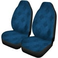 thumbnail image 2 of RYLABLUE Set of 2 Car Seat Covers Pattern Blue Canvas Turquoise Woven Table Grainy Abstract Universal Auto Front Seats Protector Fits for Car,SUV Sedan,Truck, 2 of 5