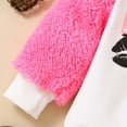 thumbnail image 4 of Vedolay Hoodies Girls Fall Letter Print Hooded Neck Sweatshirt Long Sleeve Pullover Top,Pink 18-24 Months, 4 of 5