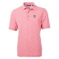 thumbnail image 2 of Men's Cutter & Buck  Red New York Yankees Americana Logo Virtue Eco-Pique Botanical Recycled Polo, 2 of 3